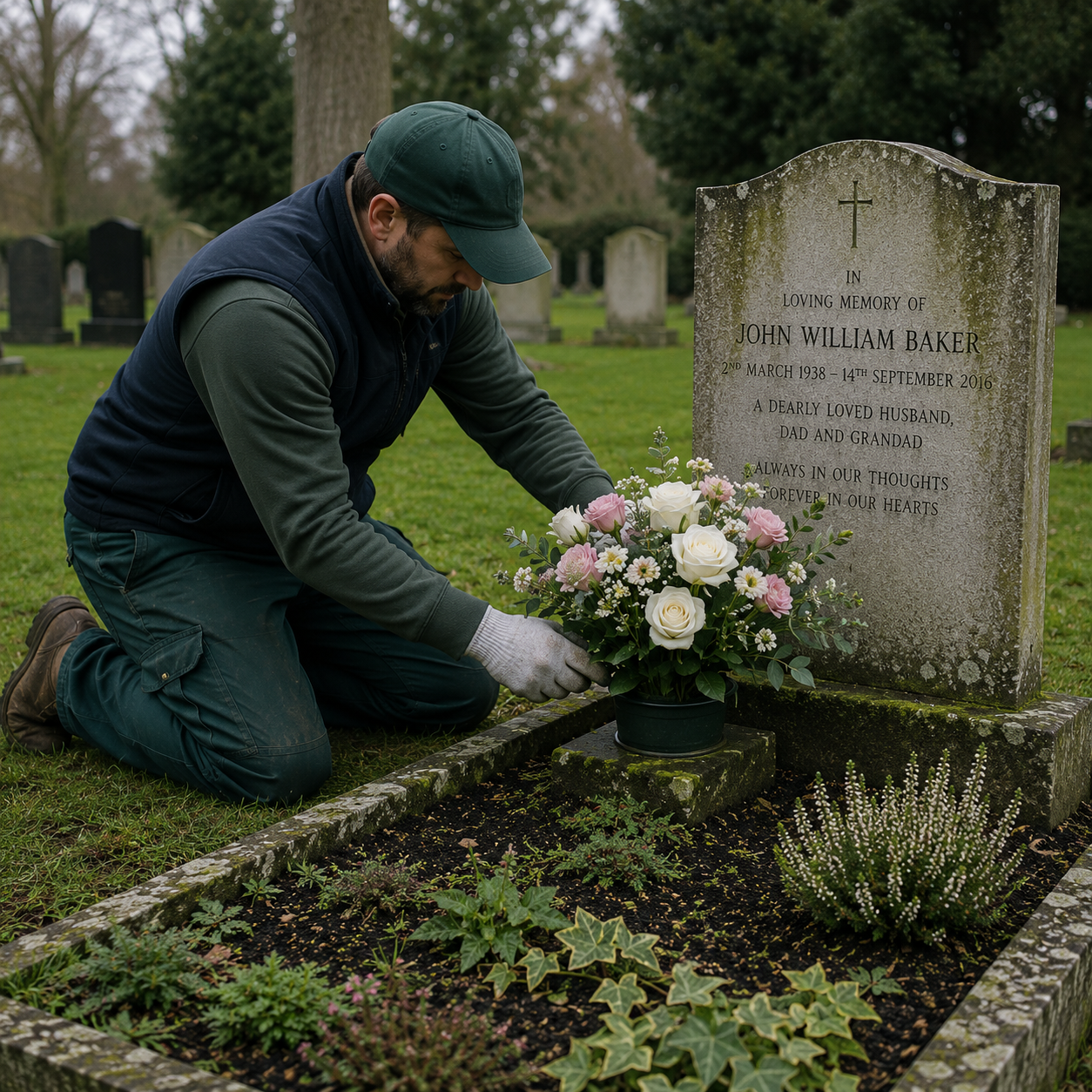 Add twice a year flowers, paid yearly in advance